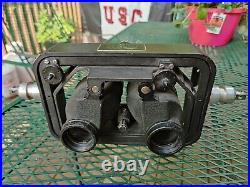 WWII US NAVY Mark 43 BINOCULARS 6x42 12 deg Rare anti oscillation frame mount 41