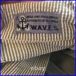 WWII US NAVY WAVES Seersucker Dress-rare