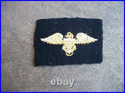 WWII US Navy Pilot V5 Program Wings Patch felt RARE