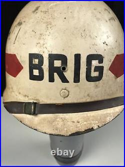 WWII US USMC USN MP GUARD BRIG M1 Helmet Liner Prisoner Military Police RARE