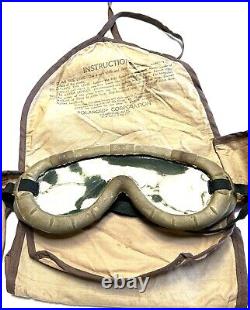 WWII USAAF US Army Air Force #1021-A Polaroid Goggle Lens Kit Field Gear RARE