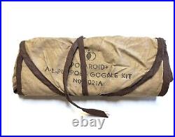 WWII USAAF US Army Air Force #1021-A Polaroid Goggle Lens Kit Field Gear RARE