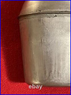WWII Welded Neck M1942 Canteen (G. P. &F. CO. 1943) & Flat-top Cap. Rare