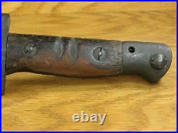 Wwi Wwii M1917 Winchester Fighting Knife Original Leather Scabbard USA Rare