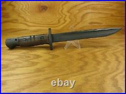 Wwi Wwii M1917 Winchester Fighting Knife Original Leather Scabbard USA Rare