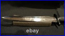 Wwii Fairbairn Sykes Stiletto Dagger Tom Beasley Ww2 F/s Dagger Rare