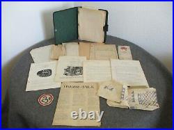 Wwii Us Navy Waves Chicago School Of Aircraft Restricted 44 Binder+patch-rare